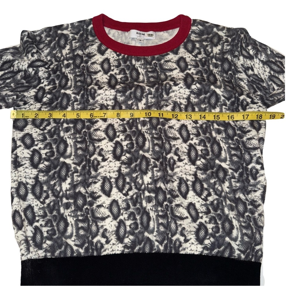 Koche Collective Women’s Python Print Crewneck Sw… - image 5
